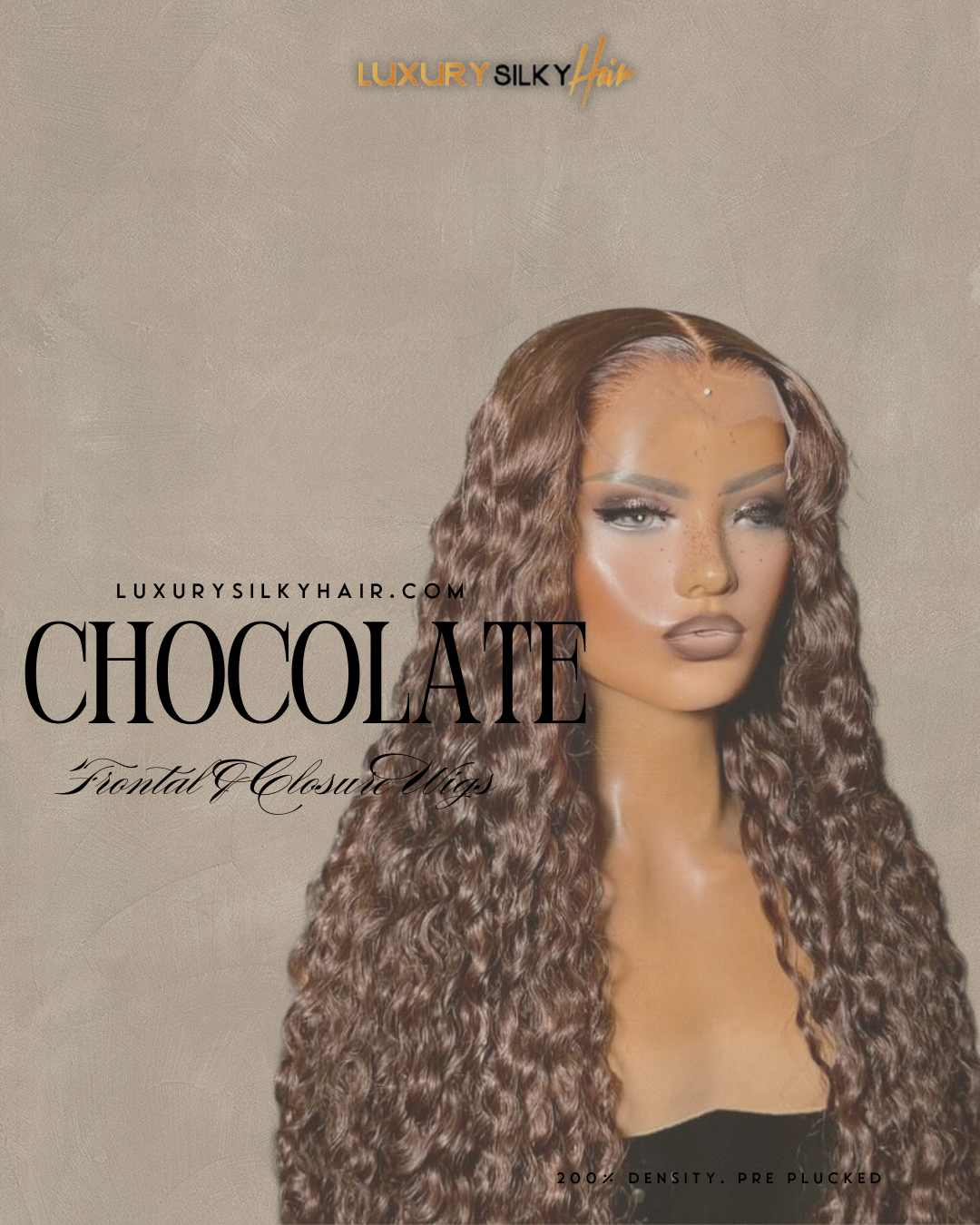 Chocolate Deep Wave HD Custom Wigs