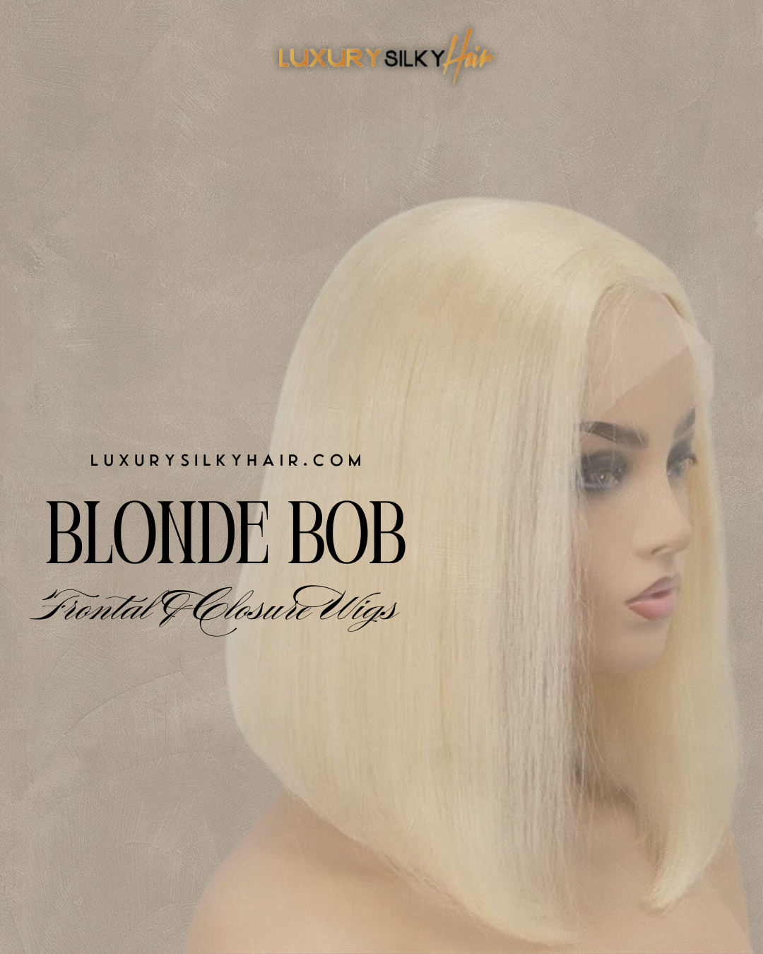 613 Blonde Bob HD Wigs