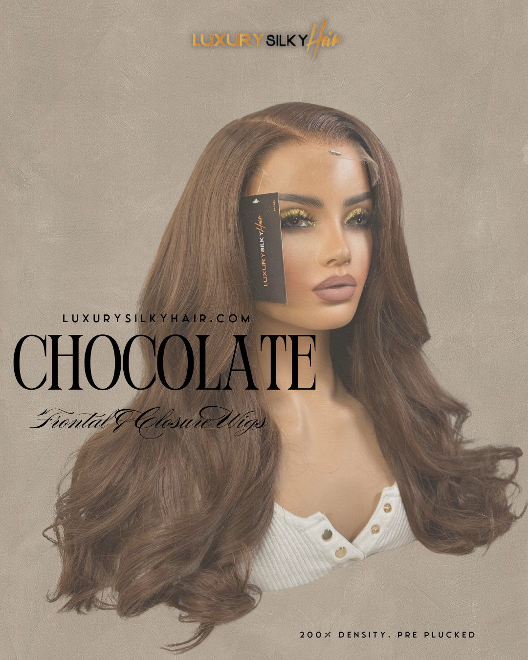 Chocolate Brown HD Wigs Custom