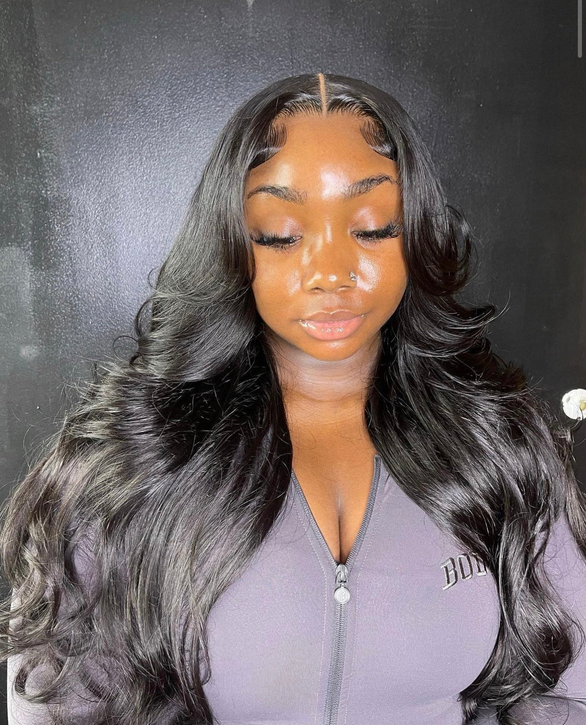 Body wave lace front wig 