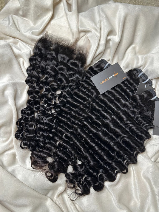 Premium Virgin 3 Bundle Deal with 5x5 closure