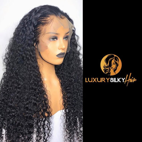 deep wave frontal wigs glueless transparent HD