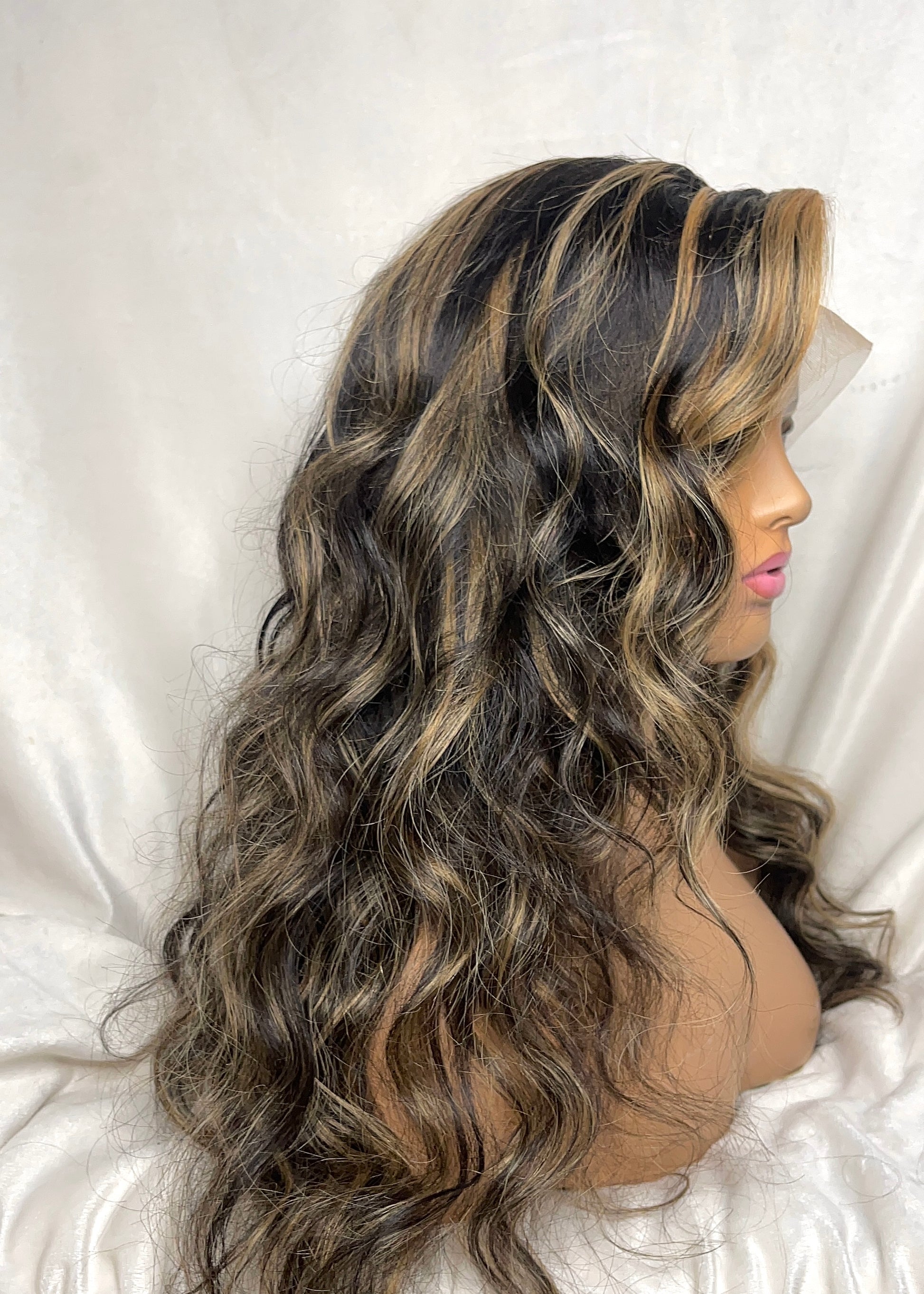 highlight wig glueless black with 27 highlights wig 