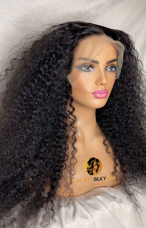 deep wave frontal wigs glueless transparent HD